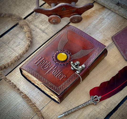 Premium Leather Vintage Journal - Harry potter