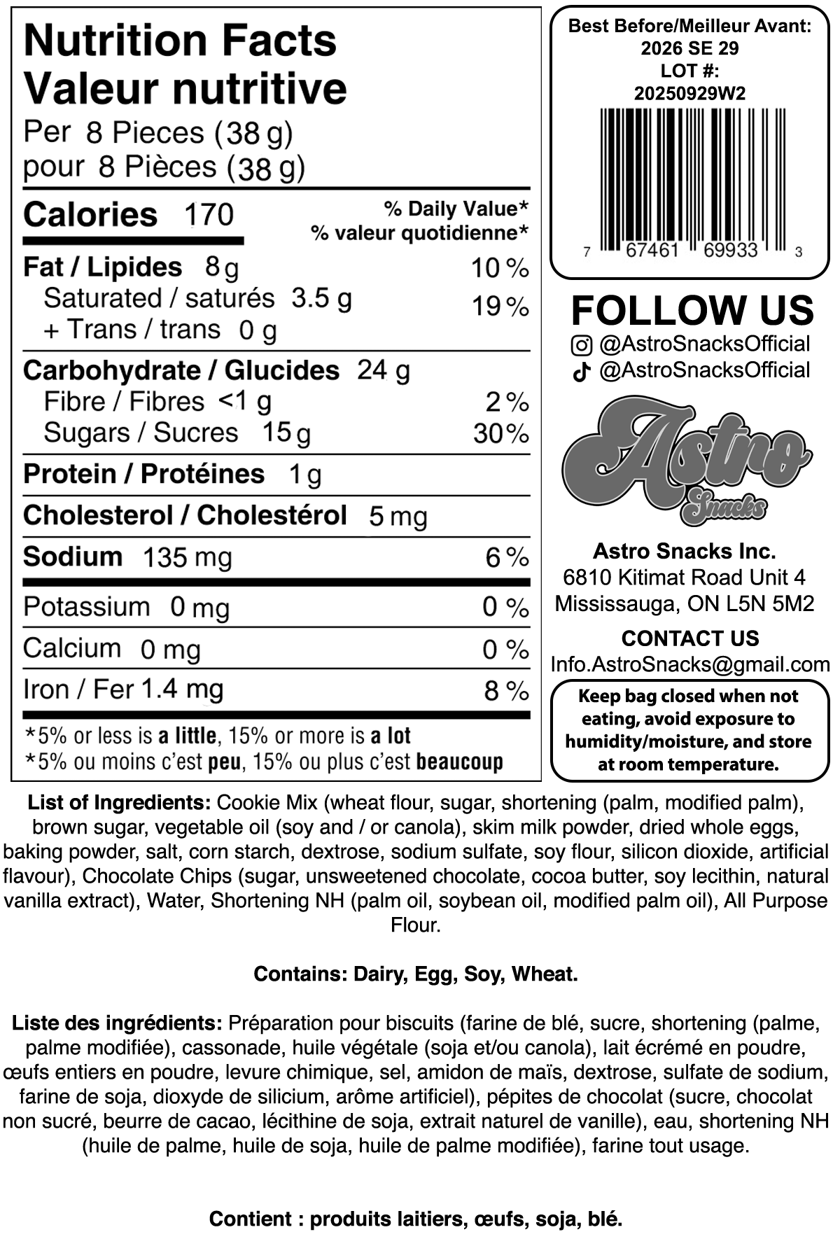 Freeze Dried Cookie Dough