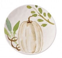Tall White Pumpkin Plate