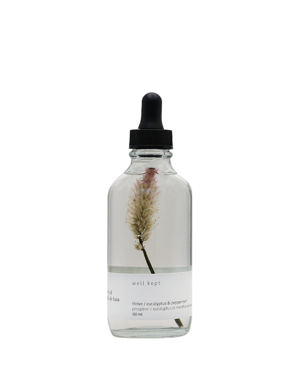 Bath Oil - Thrive - 120ml (all-natural, hand-poured)