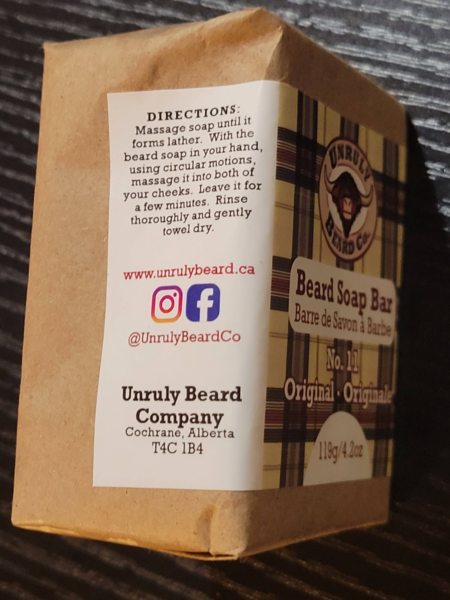 Beard Soap Bar - Amber & Oak