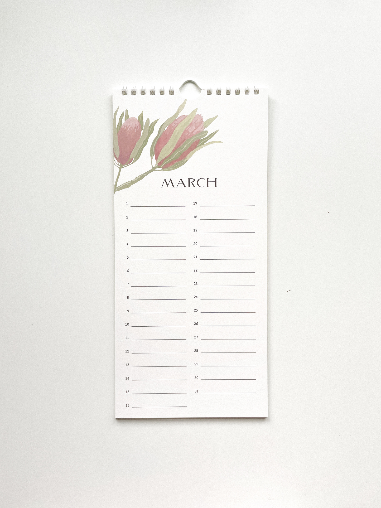 Dried Florals Celebration Calendar