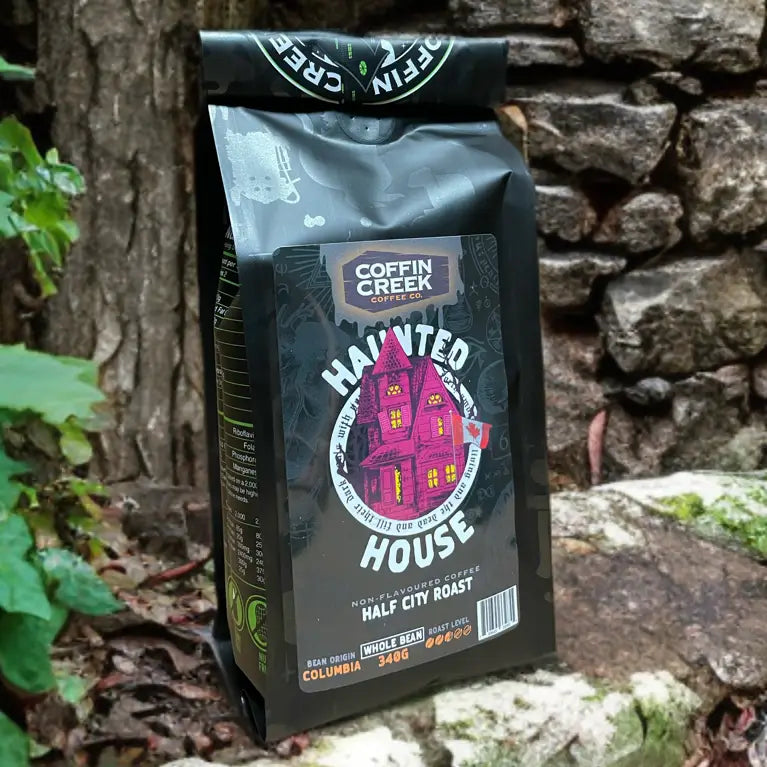Coffin Creek Haunted House Half City Roast Coffee