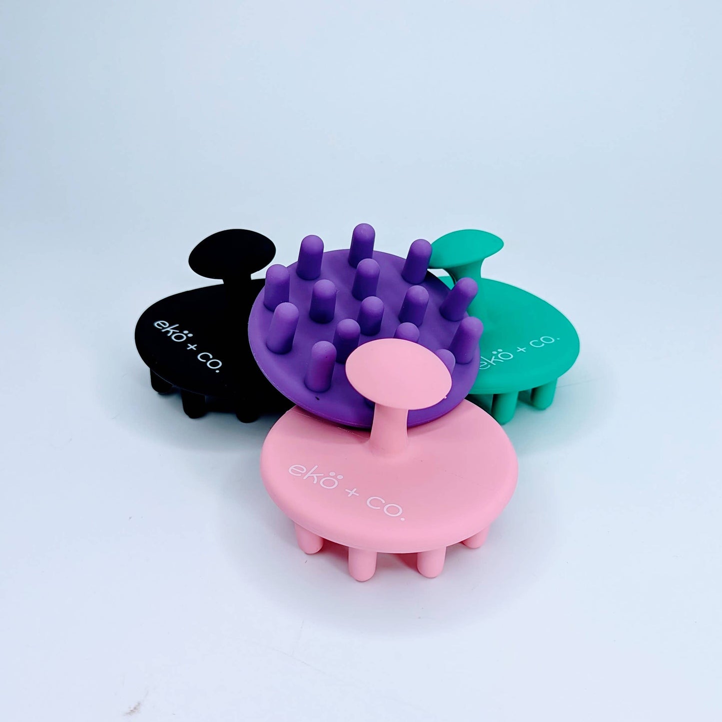 Scalp Massaging Shampoo Brush - Round, Large Bristle