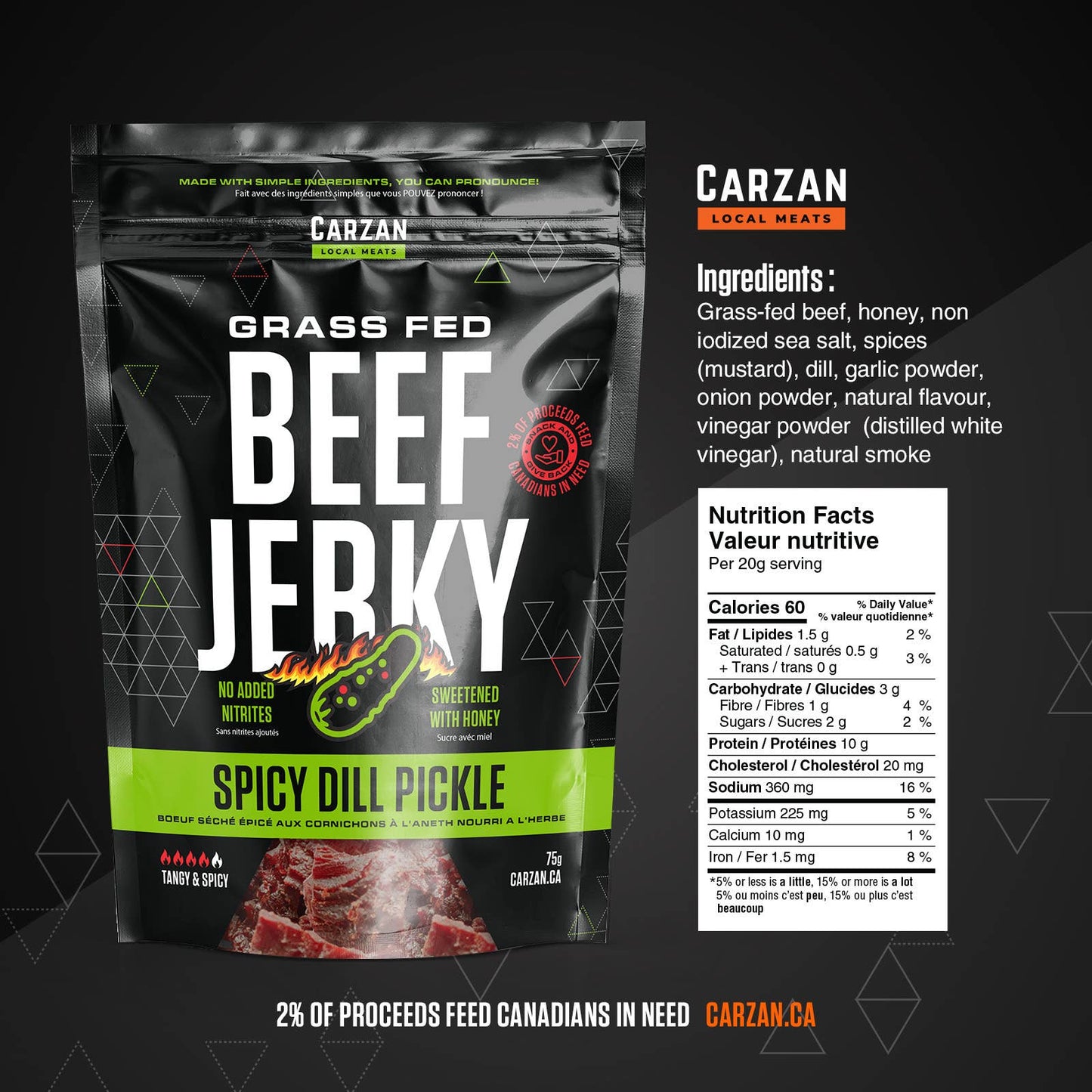 Spicy Dill Pickle Beef Jerky