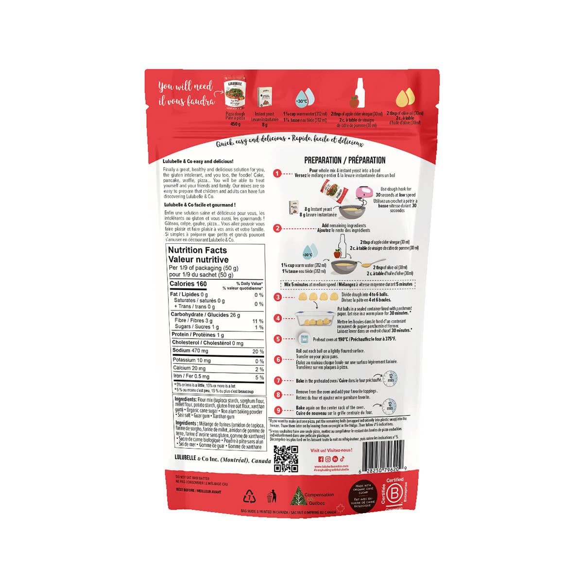 Lulubelle Gluten-Free Pizza Mix