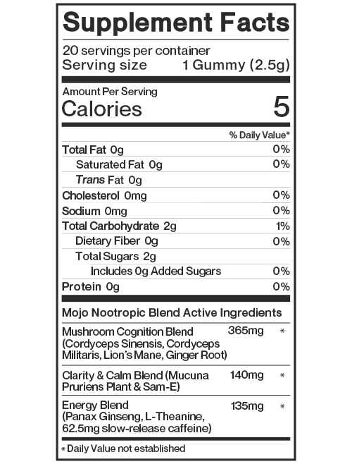 Extra Strength Brain Boosting Gummies, Strawberry Tangerine: 5ct