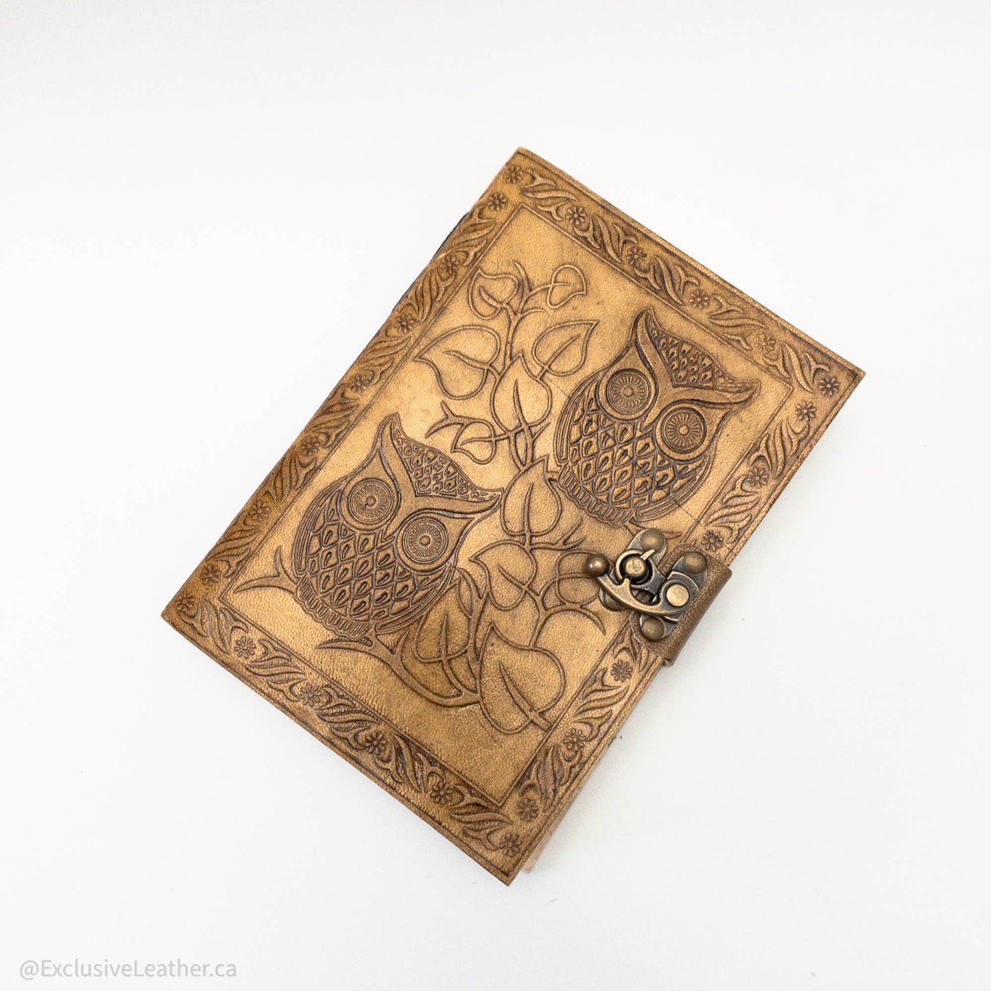 Touch of whimsy - Owl leather journal