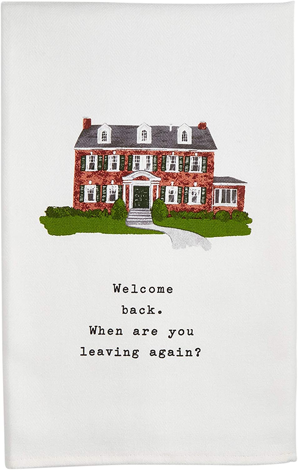 Welcome Back Dish Towel