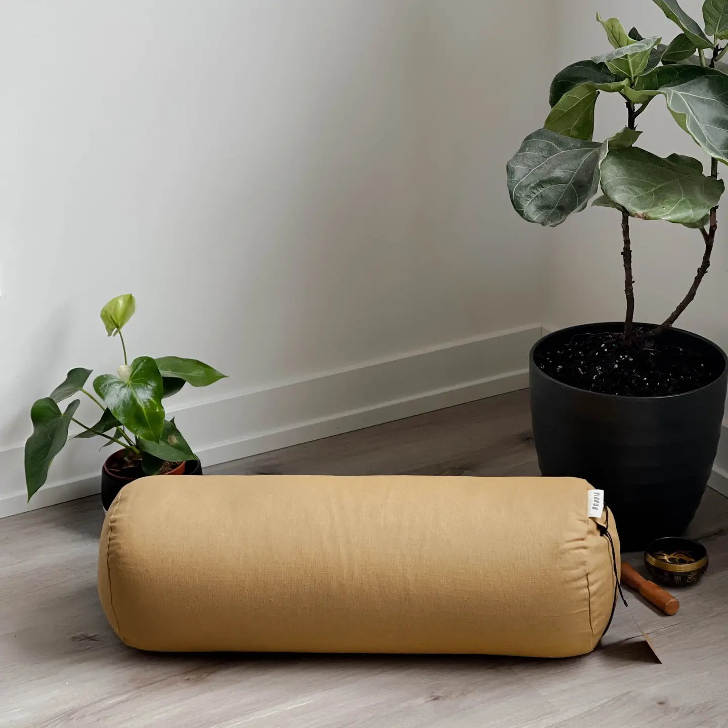 Natural & Organic Yoga Bolster in Amber Gold