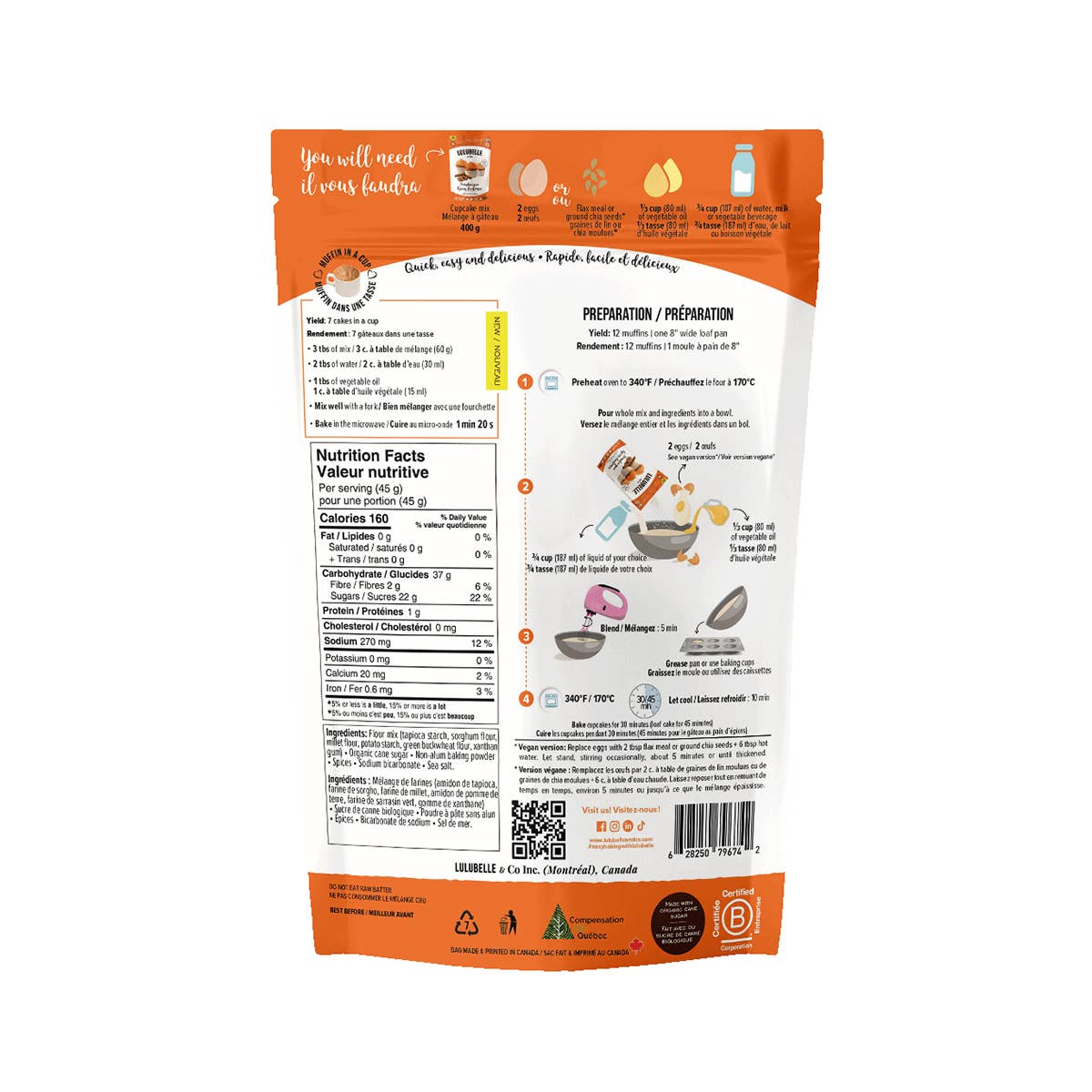 Lulubelle Gluten-Free Pumpkin Spice Cupcake Mix