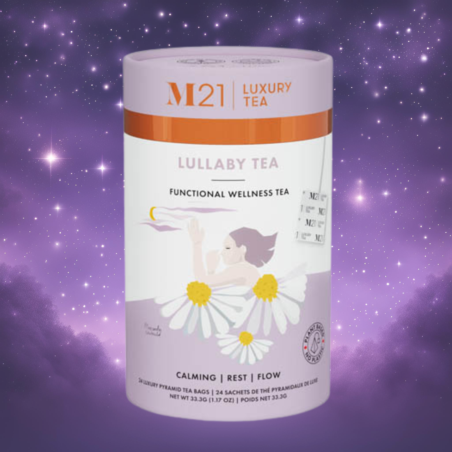 Lullaby Luxury herbal tea - 24ct Canister