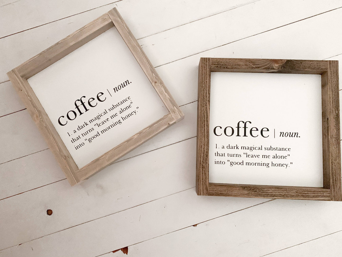 Coffee- noun: Black / Dark Walnut