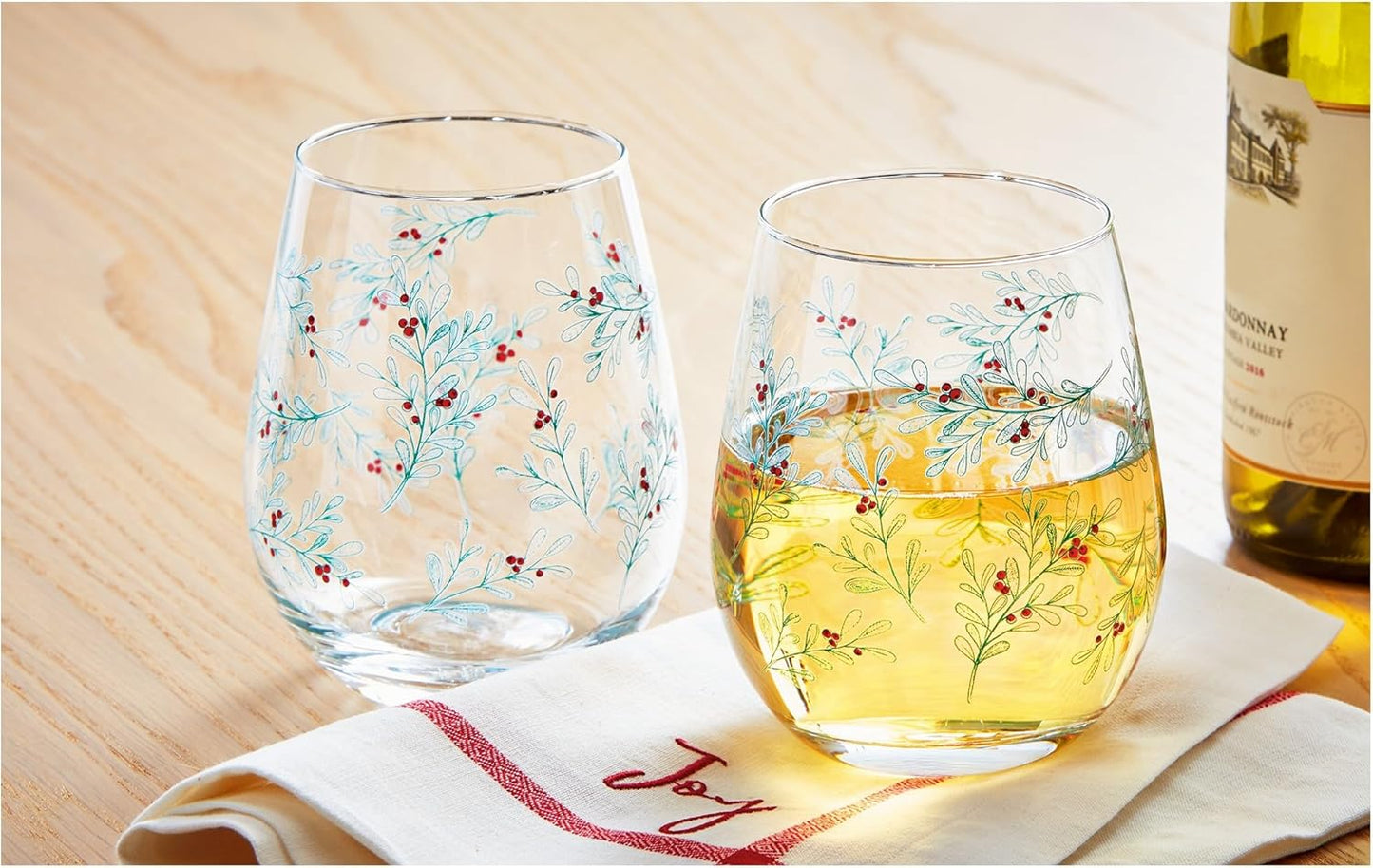 Sprig Stemless Wine Glass