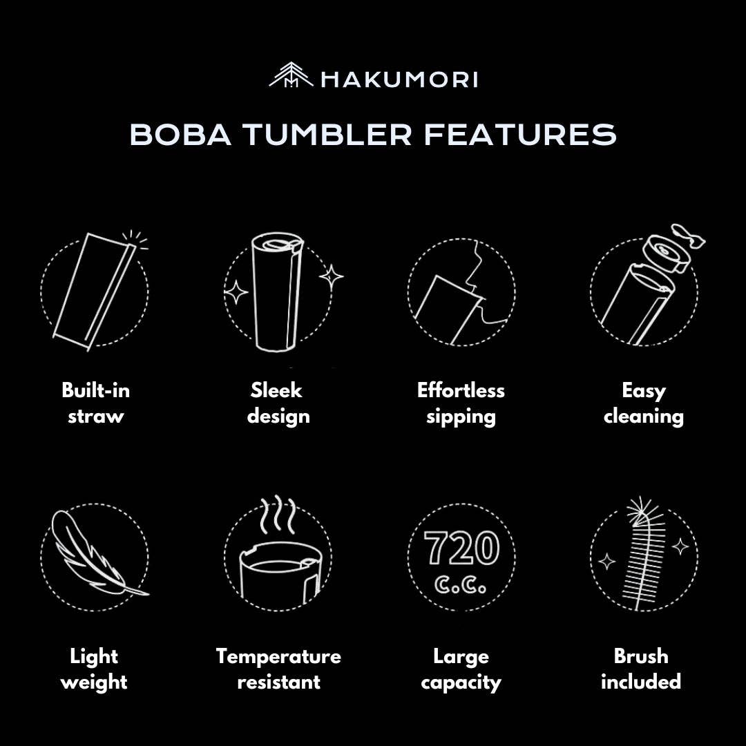 Strawless Boba Tumbler: Lemon
