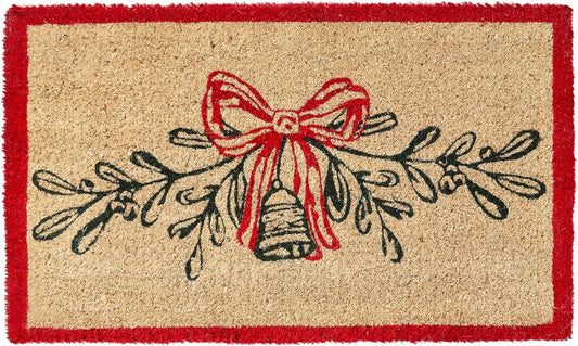Mistletoe & Holly Door Mat