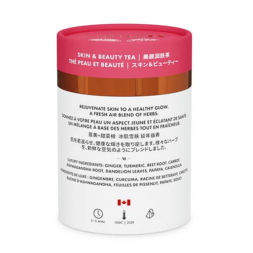 Skin and Beauty Luxury tea - 12ct & 24ct Canister: Small