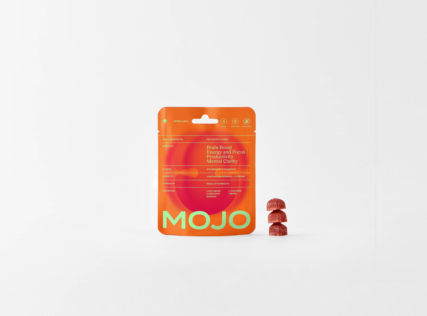 Brain Boosting Gummies, Strawberry Tangerine: 20ct