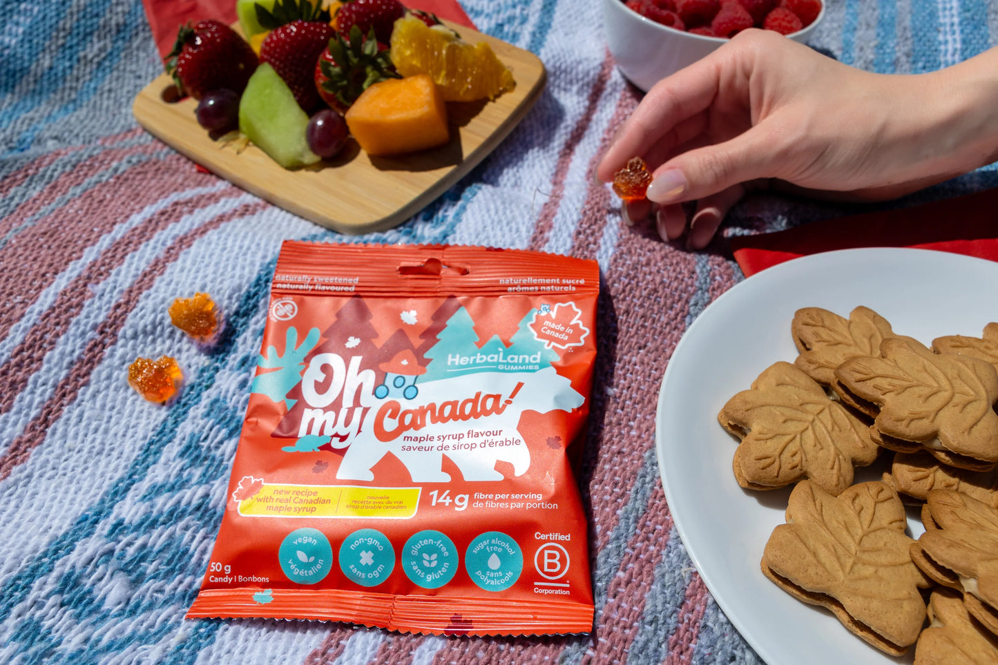 Herbaland Oh My Canada! Maple Syrup Gummies