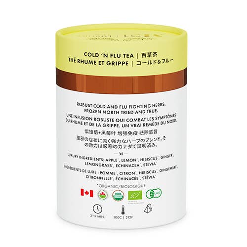 Cold 'n Flu Luxury herbal tea - 12ct Canister
