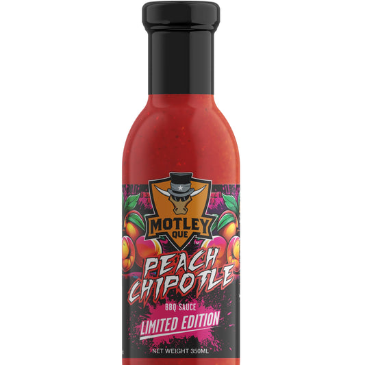 Motley Que Peach Chipotle BBQ Sauce
