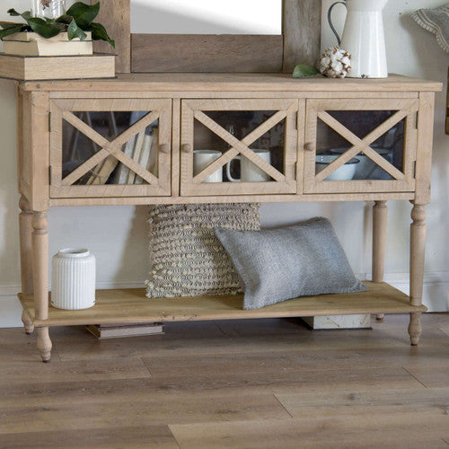 Wood Console Table