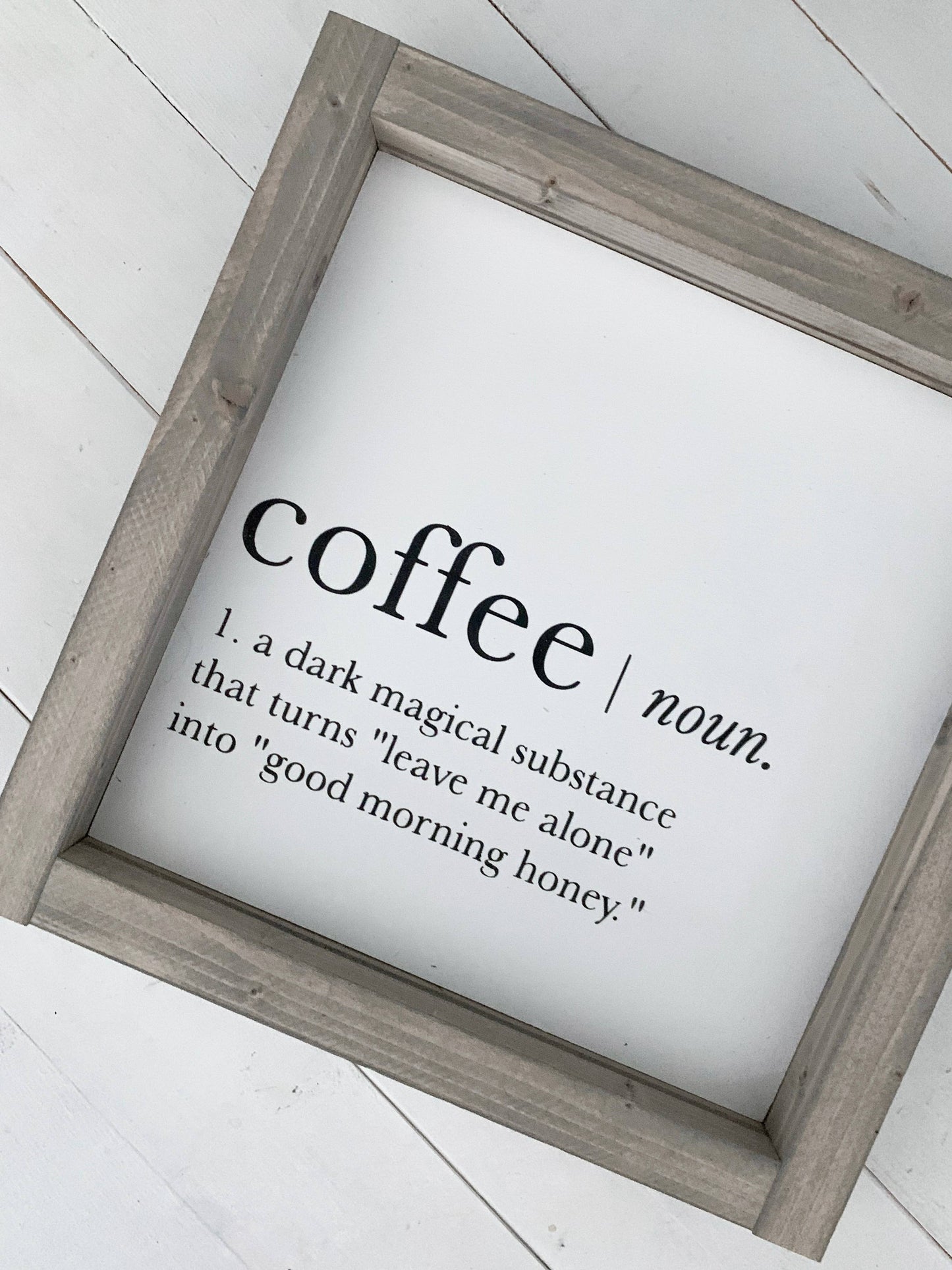 Coffee- noun: Black / Dark Walnut