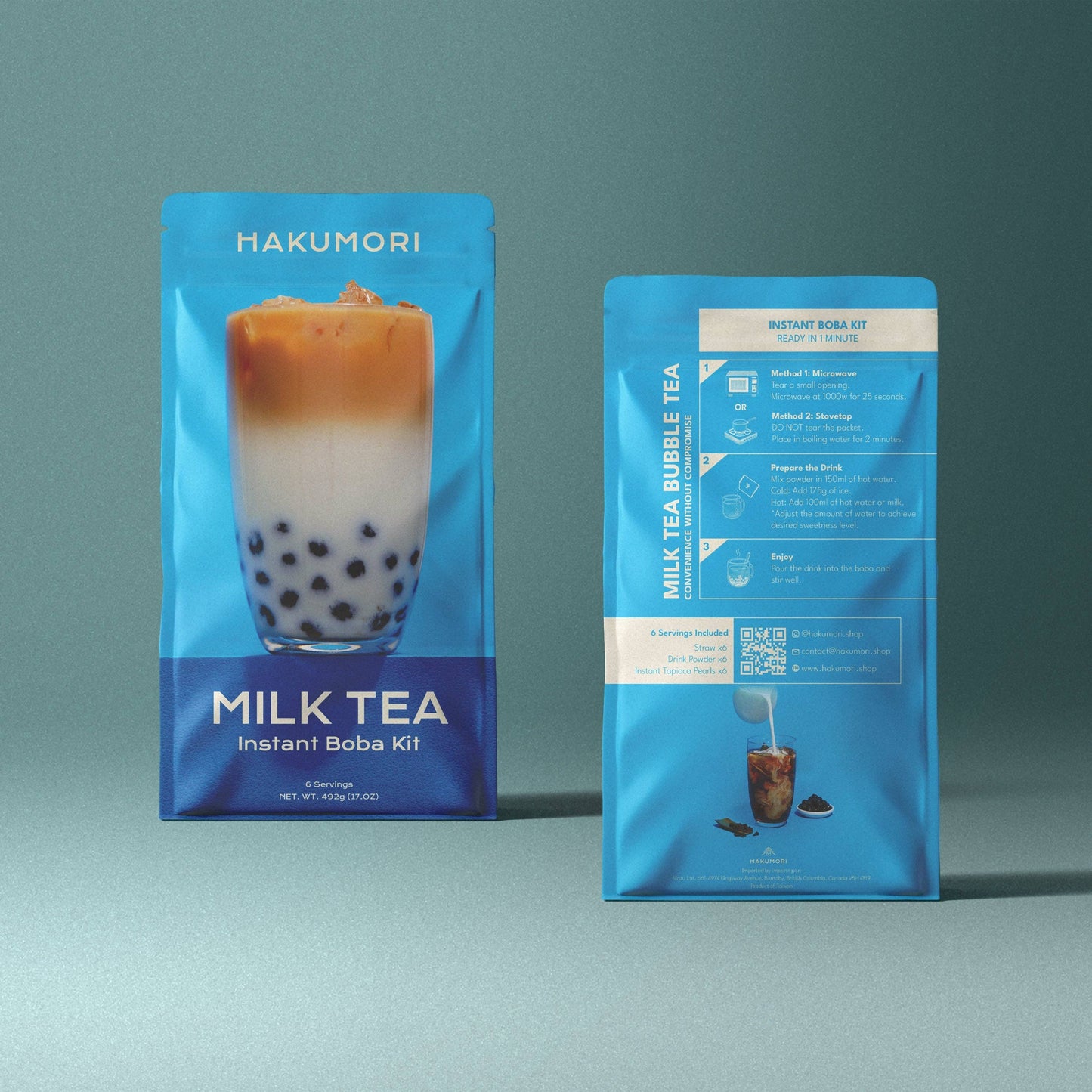 Milk Tea Boba Tea Kit: 1 Kit (6 Drinks)