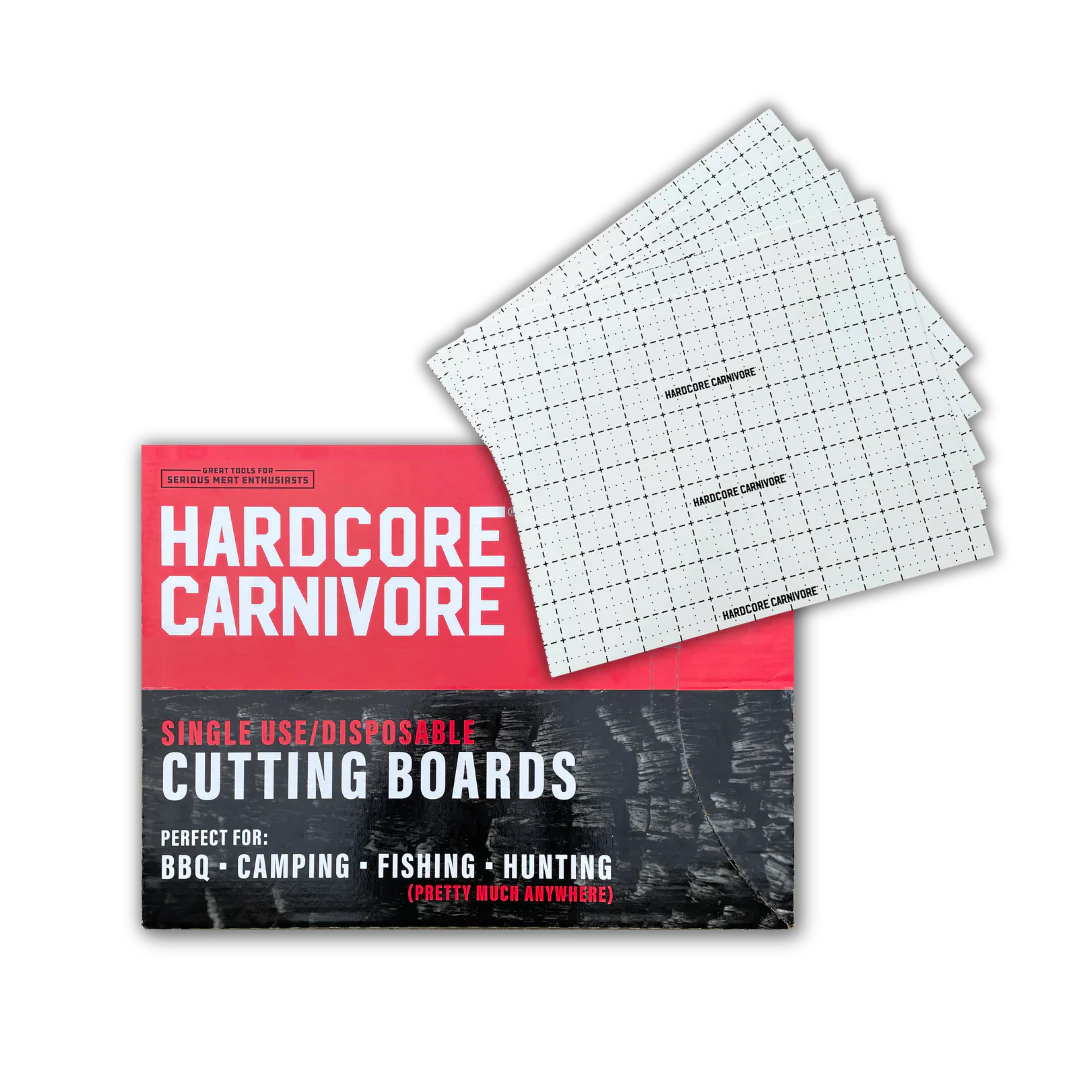 Hardcore Carnivore Disposable Cutting Board 30pk