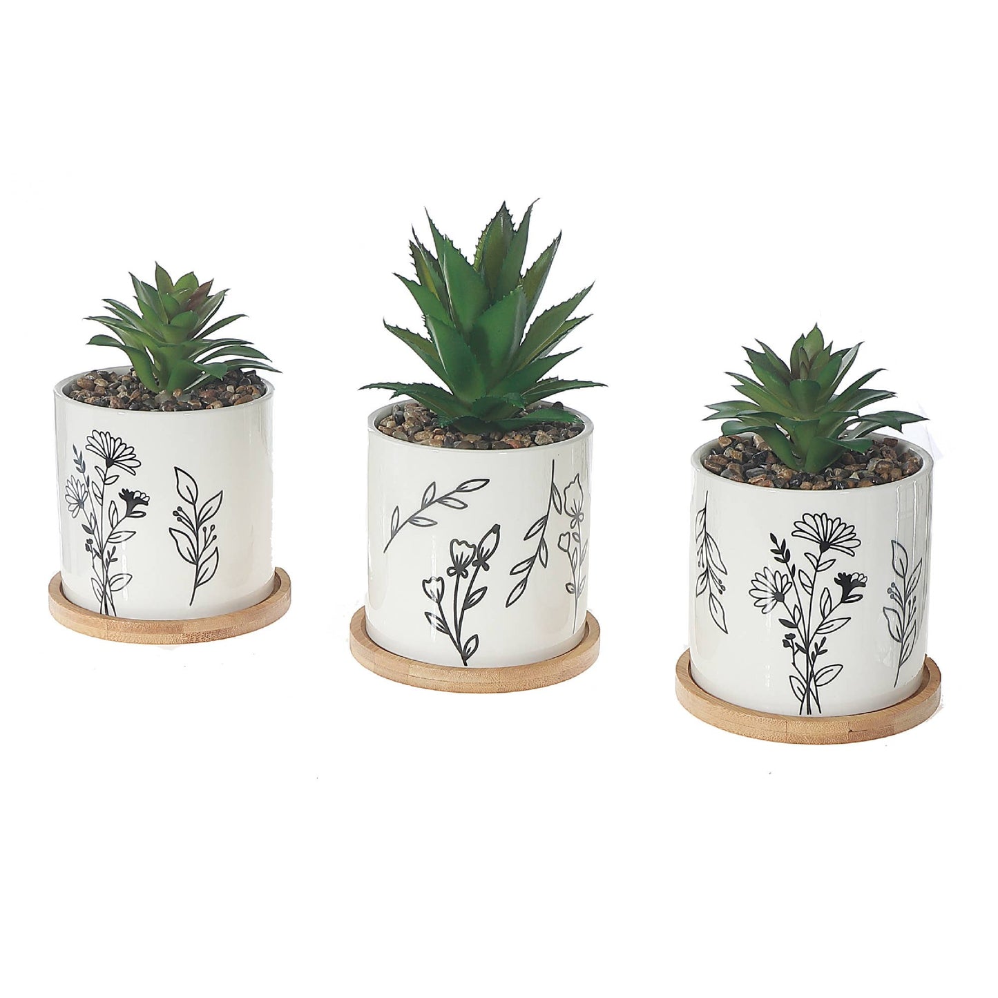 Artificial Succulent In Ceramic Pot Assorted