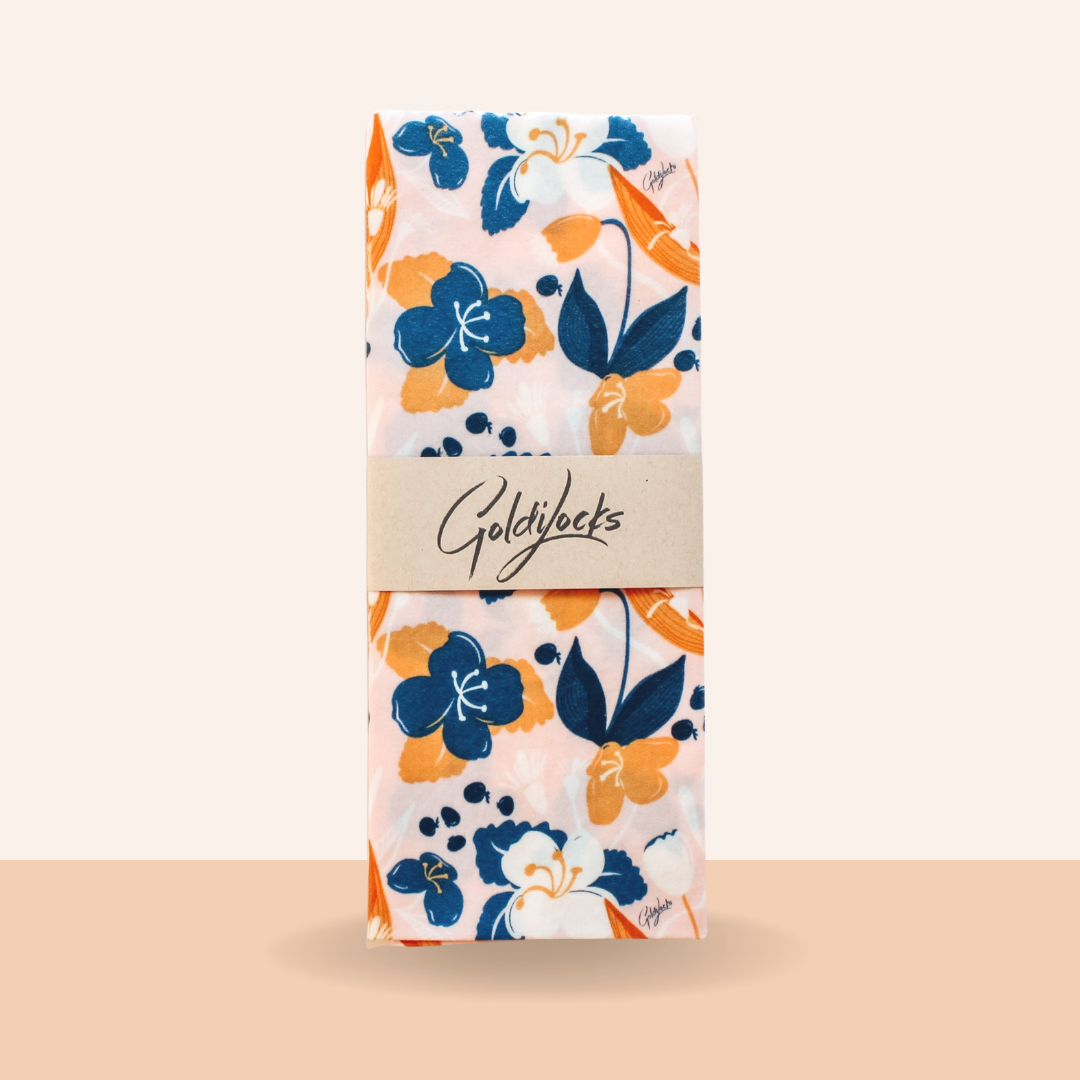 Reusable Beeswax Food Wraps: Amber Blueberry Single XL: Wholesale