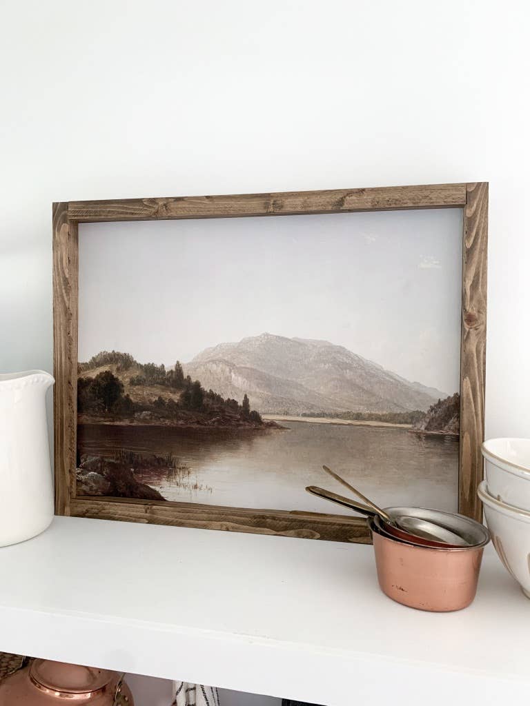 Mountain View Print: Dark Walnut / 17x13