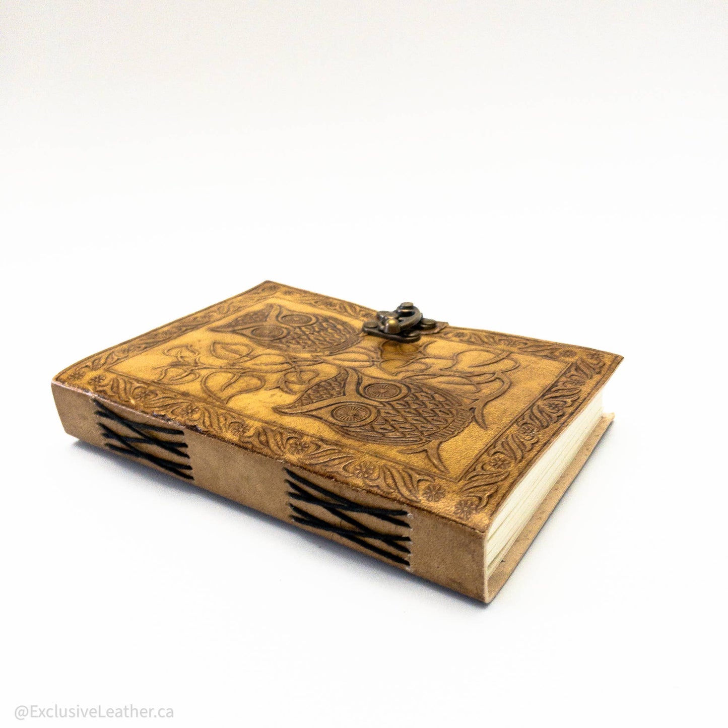 Touch of whimsy - Owl leather journal