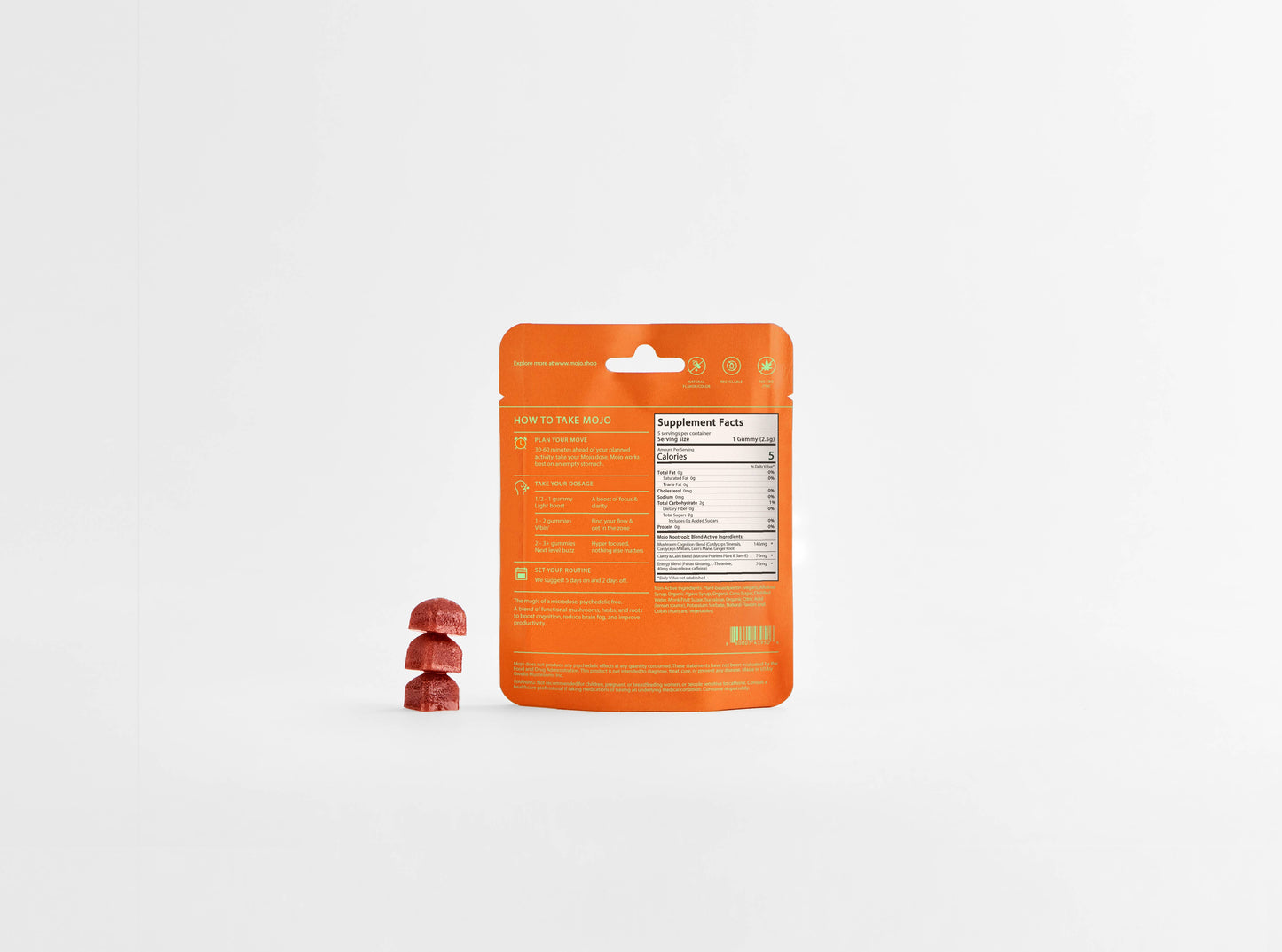 Brain Boosting Gummies, Strawberry Tangerine: 20ct