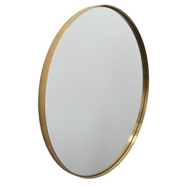 Isla 24" Round Mirror - Gold