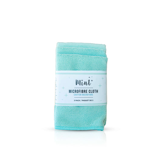 Mint Microfibre Cloth 3pk