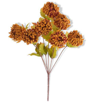 21" Mustard Mum Bush