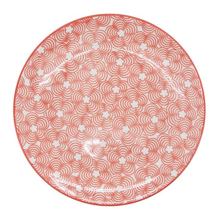 Side Plate - Red w/ Red Trim
