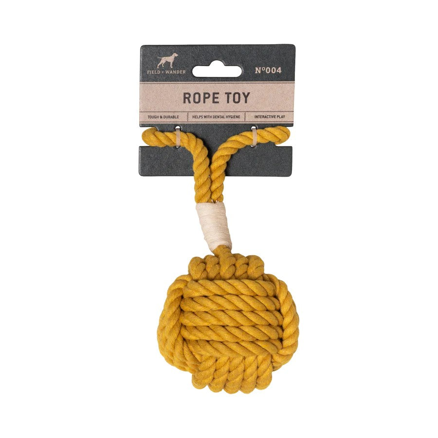 Rope Dog Toy - Yellow
