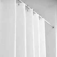 Hotel White Shower Curtain