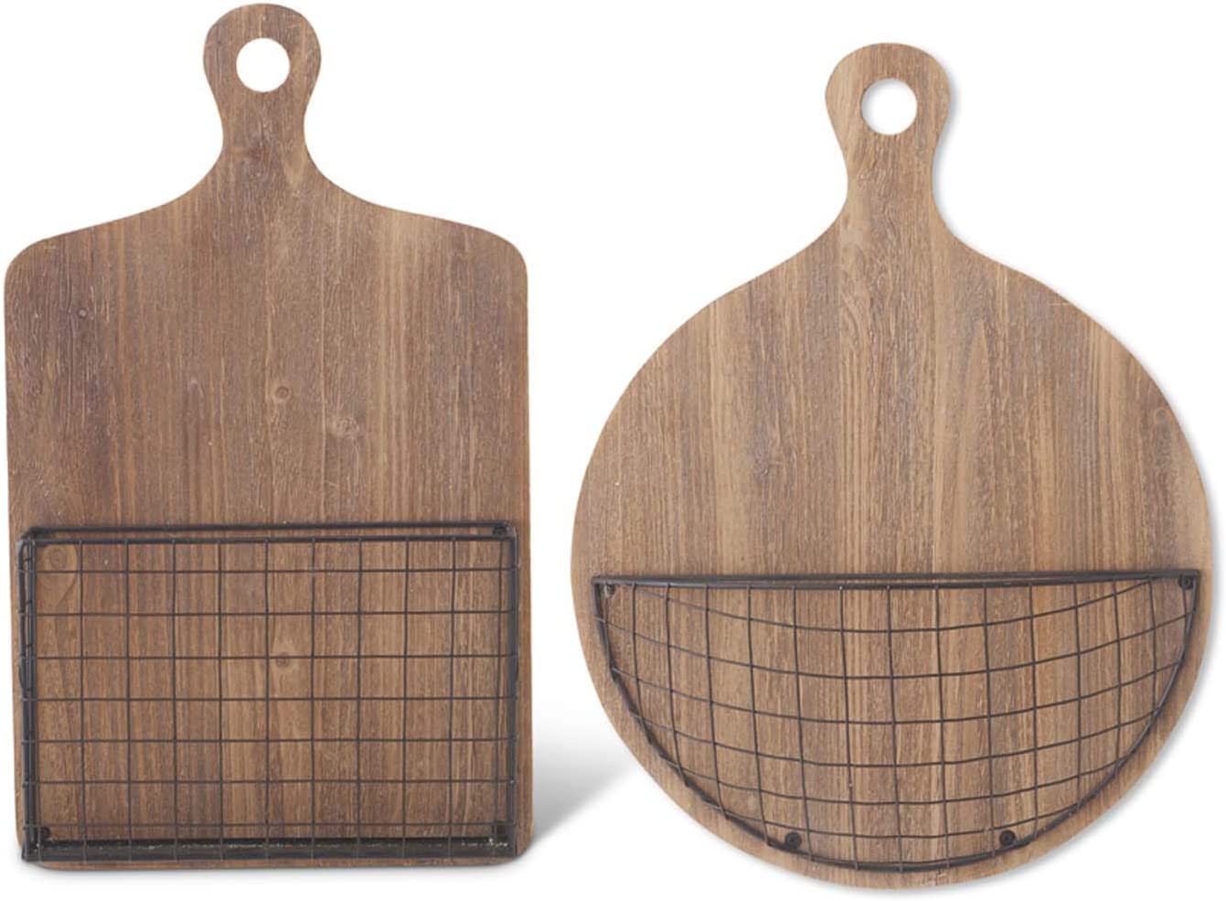 Wall Hanging Cutting Board with Basket