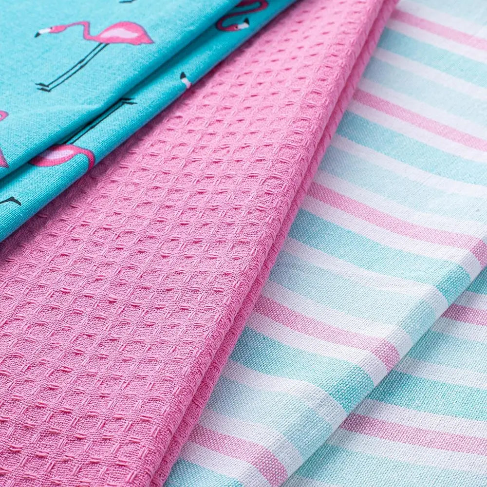 Flamingo Dish Towel Set/3
