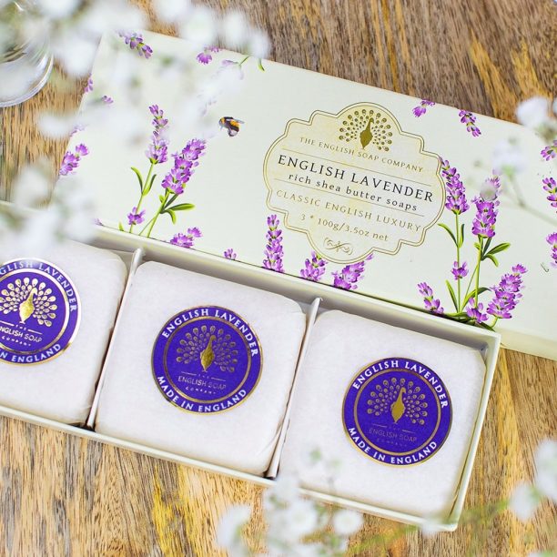 Vintage English Lavender Box of 3