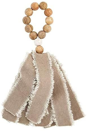 Tan Beaded Napkin Ring