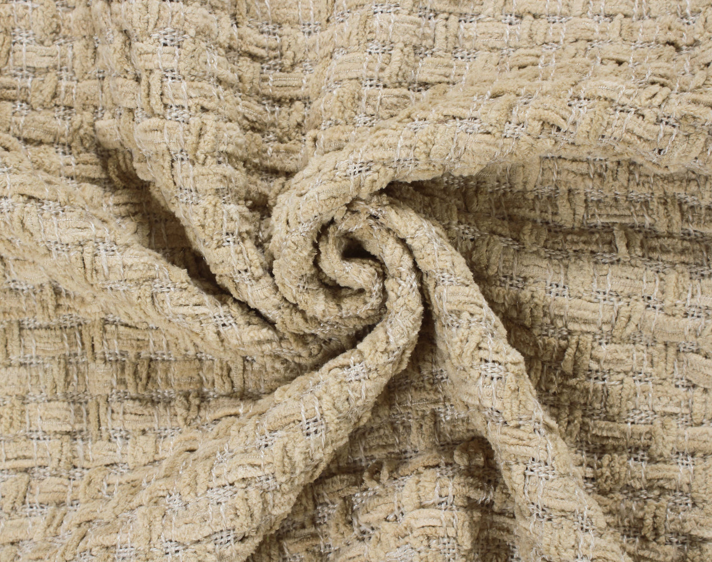 Fabstyles Chenille Basket Weave Throw Blanket, 50x60: Rust