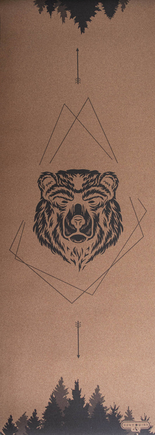 Cork Yoga Mat - Bear