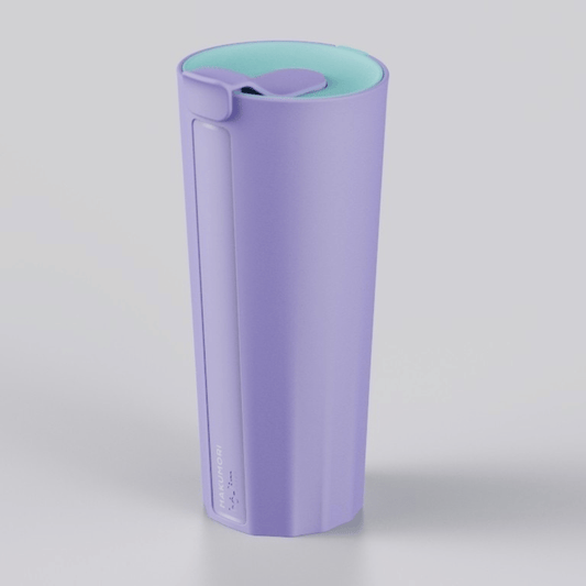 Strawless Boba Tumbler: Lavender Sky