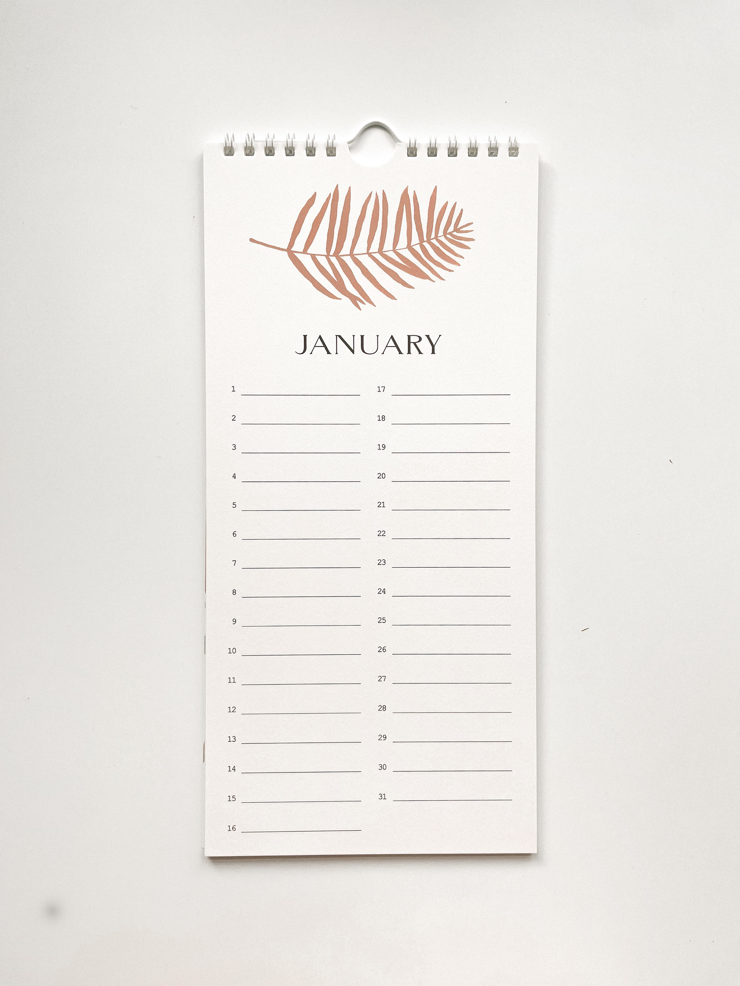 Dried Florals Celebration Calendar