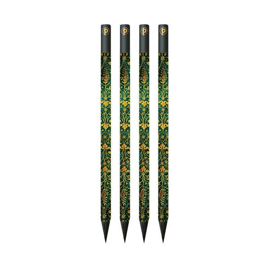 Emerald Flower 4 Pack Pencils, Marsh’s Library by Paperblanks (Nature’s Gra