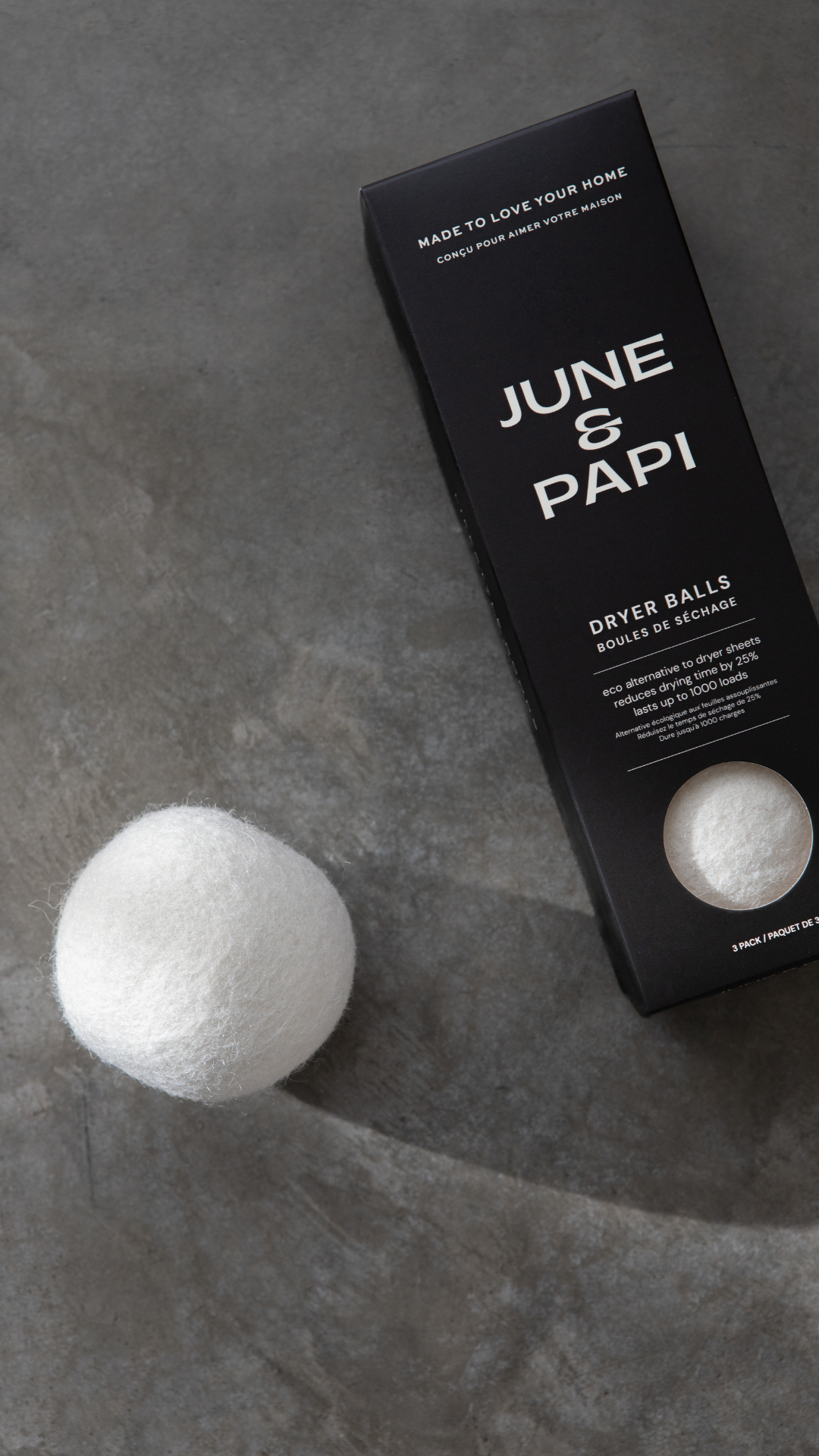 June & Papi Wool Dryer Balls